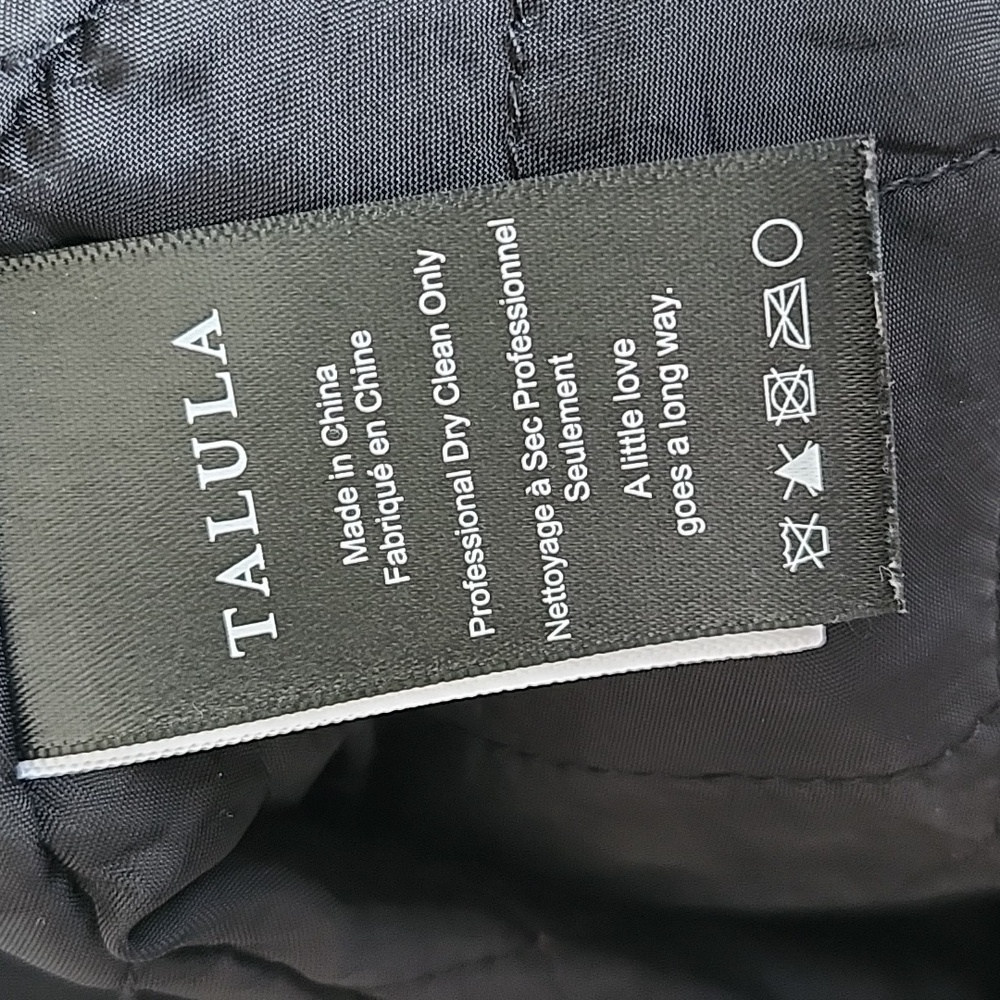 Talula Aritzia violet and black bomber jacket size XXS - Picture 4 of 8